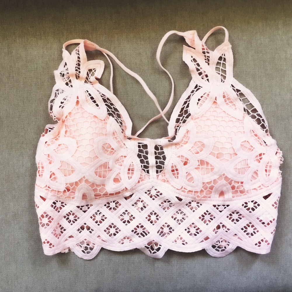 Pink Lace Bralette